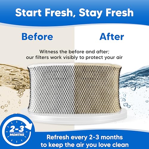 2x HWF75 SF221 Type "D" Replacement for Sunbeam SCM3755C Humidifier Filter (2 Count)