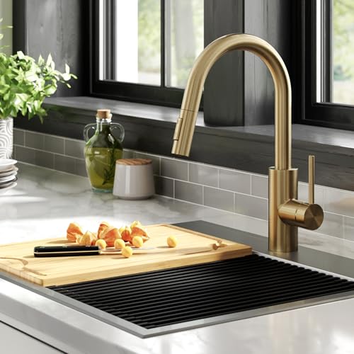 Champagne Bronze Pull Down Kitchen Faucet KPF