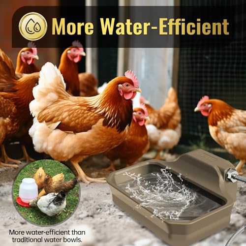 135OZ Automatic Water Dispenser for Large Dogs Patented Outdoor Dog Water Bowl Dispenser Automatic Dog Feeder Fit 3