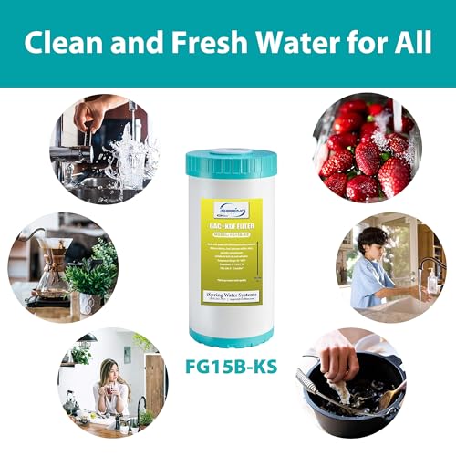 FG15B KS GAC+KDF Water Filter Replacement for WGB21B