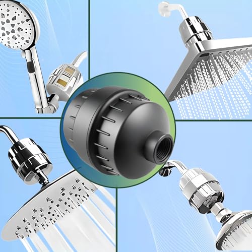 20 Stage Showerhead Filter for Hard Water Heavy Metals and Sediments