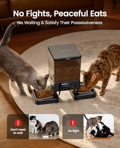 5G WiFi Automatic Cat Feeder for 2 Cats
