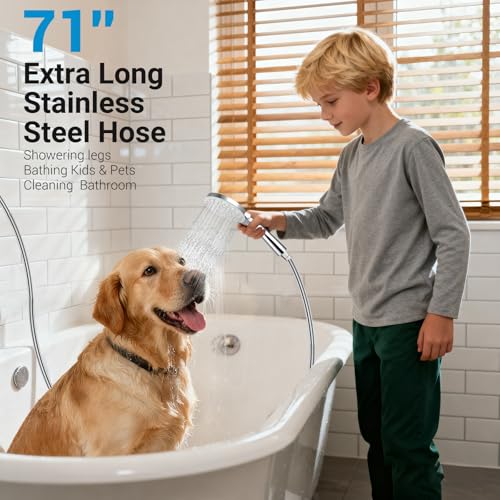 Dual Shower Head with Handheld Combo (7 Count)