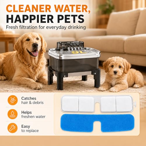 Dog Water Fountain Filter Replacement (5 Count)