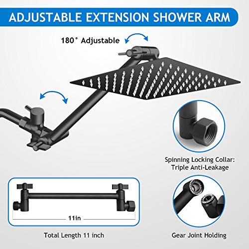 Black Shower Head Combo