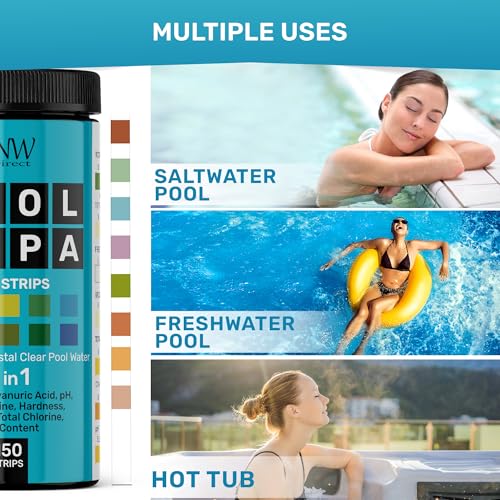 Pool Test Strips for Pools and Spas (150 Strips)