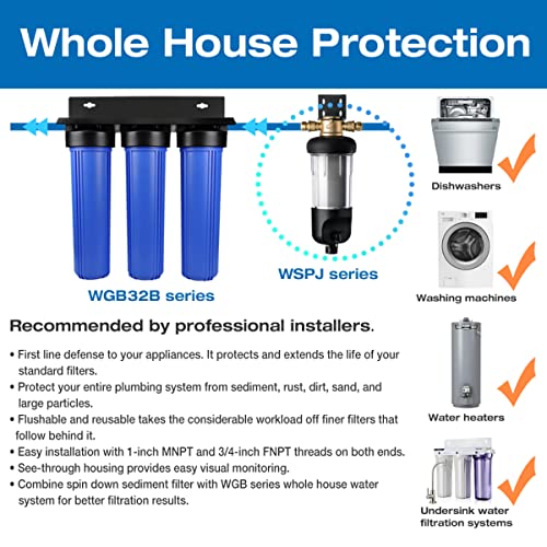 WSP500J Jumbo Spin Down Sediment Filter