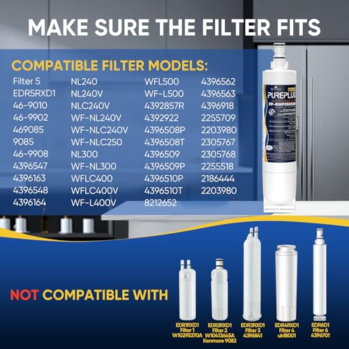 4396508 NSF 401 & 53 & 42 Certified Refrigerator Water Filter (2 Count)