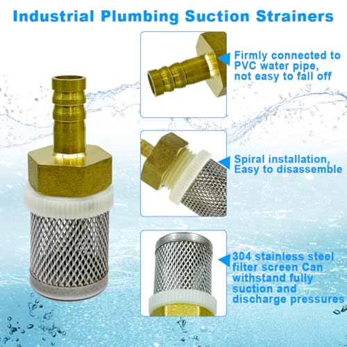 Stainless steel filter copper tube joint 14mm diameter hose connection