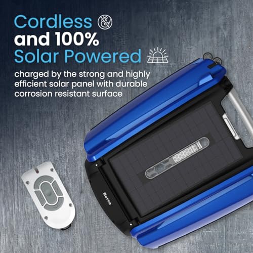 SE Solar Powered Automatic Robotic Pool Surface Skimmer Cleaner with 24