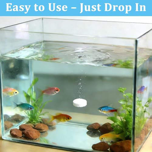 Aquarium Water Purification Tablets for Fish Tanks (100 Count)