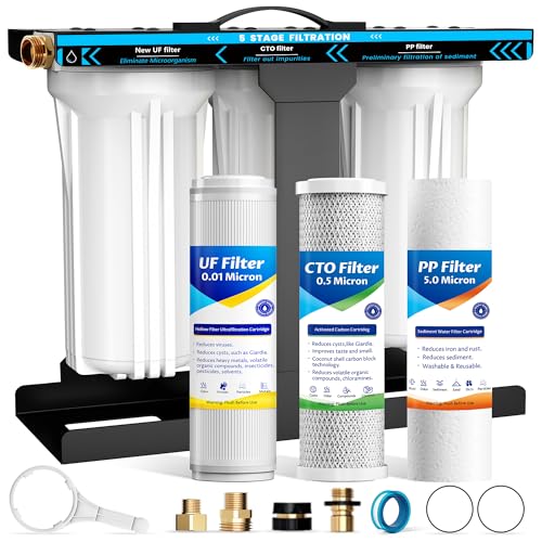 5 Stage RV Water Filter System 0.01 Micron Filtration