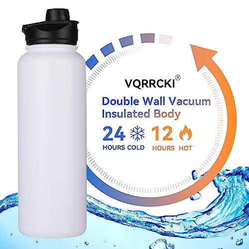 40 oz Insulated Water Bottle with Straw