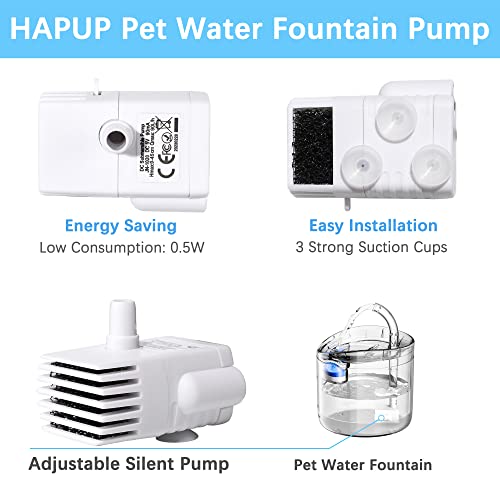 Cat Water Fountain Pump Silent DC5V Original Pet Drinking Fountain Replacement Pump