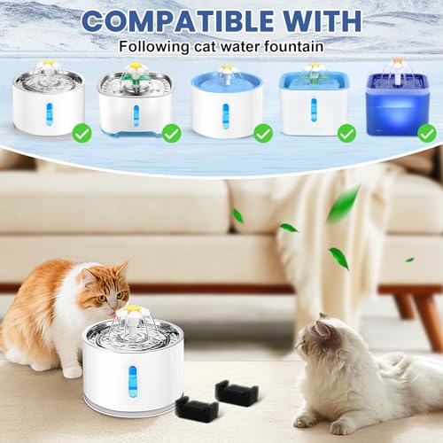 16 Pack Cat Water Fountain Sponge Filters (16 Count)