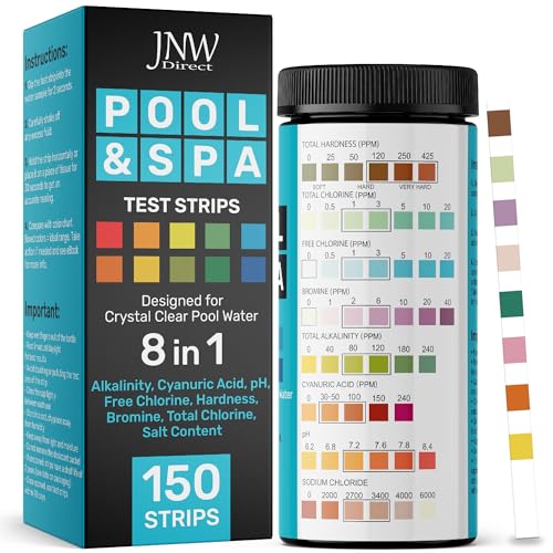 Pool Test Strips for Pools and Spas (150 Strips)