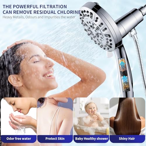 Magnetic Handheld Shower Head with Filter