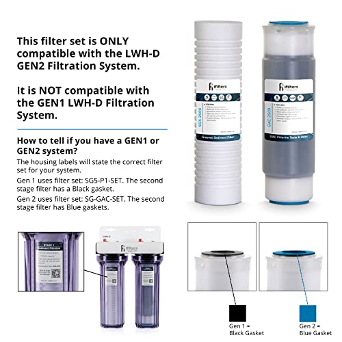 LWH-D 2-Stage Whole House Sediment Carbon Water Filter System