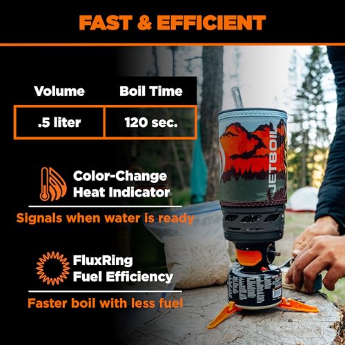 Flash 1.0L Portable Fast Boil Stove for Camping and Backpacking with 1