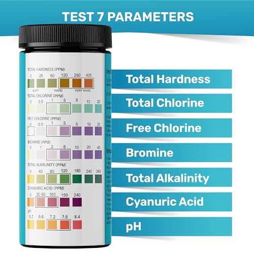 Pool Test Strips for Pools and Spas (200 Strips)