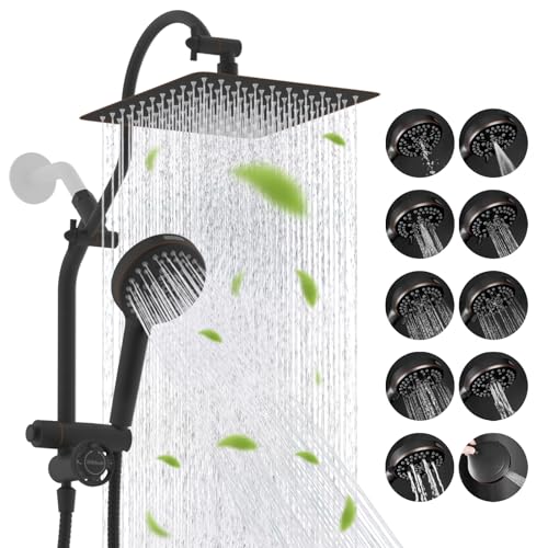 High Pressue All Metal 10" Rainfall Shower Head