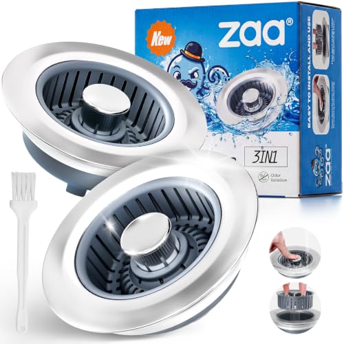 3 in 1 Kitchen Sink Stopper Strainer Basket Pop