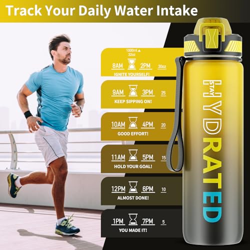 Water Bottle with Straw