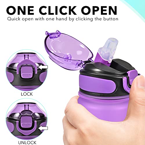32 oz Drinking Water Bottle with Times to Drink and Straw