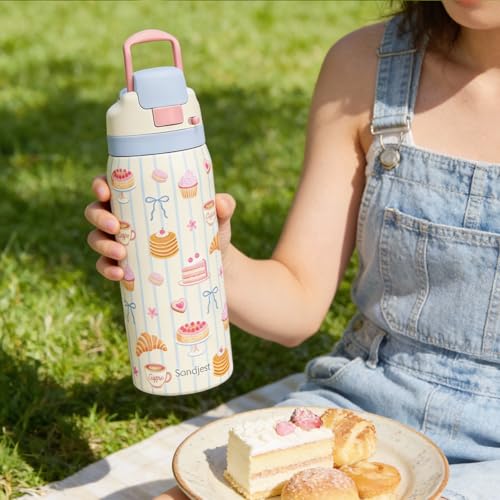 Desserts Stainless Steel Water Bottle