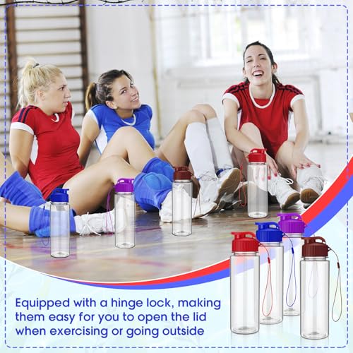 20 Pcs 17 Oz Plastic Water Bottles Bulk Sports