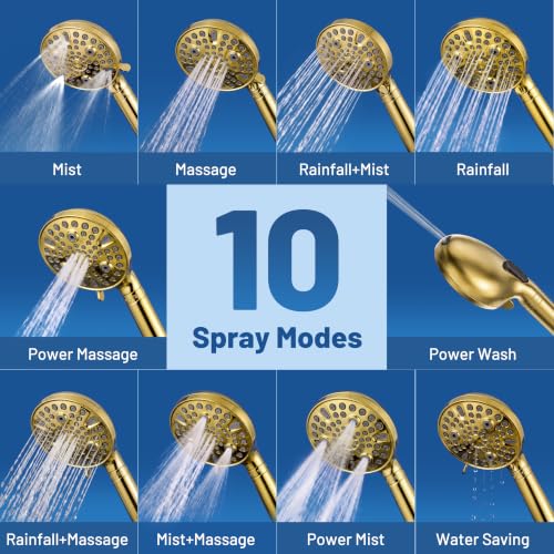 Dual Filtered Rain Shower Head Combo