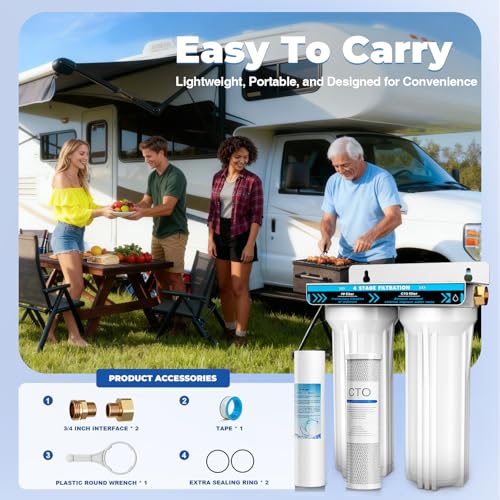 RV Dual Water Filter System