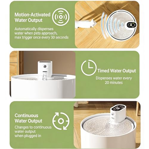 Cordless Ceramic Cat Water Fountain 78oz (78 Fl Oz)