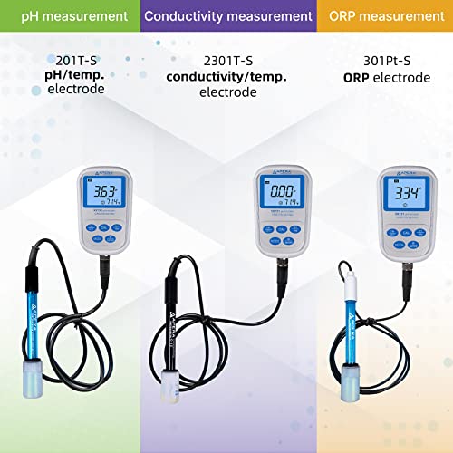 SX731 pH/ORP/Conductivity/TDS/Salinity/Resistivity Portable Handheld Multiparameter Meter Kit, Silver