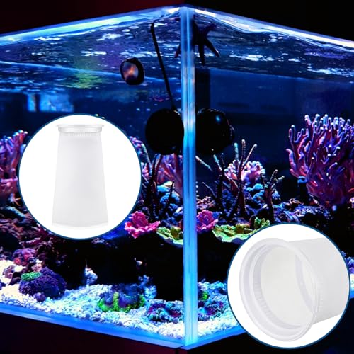 16 Pack 4 Inch Ring Filter Socks 200 μm Aquarium Filter Bags Aquarium Socks for Tank Sump Saltwater Freshwater (16 Count)