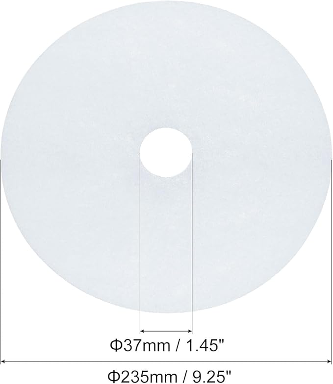 MECCANIXITY Universal Cloth Dryer Exhaust Filter, Cotton 235x37mm White for Clothes Dryer Filter Replacement Pack of 6