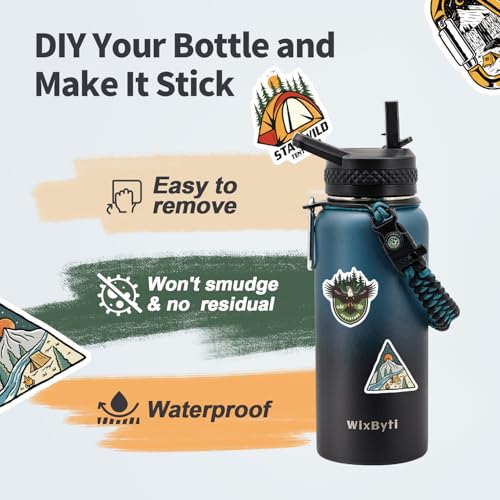 32 oz Insulated Water Bottle with Straw