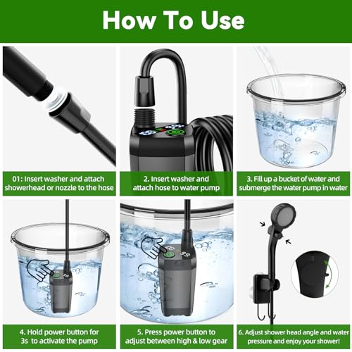 Portable Camping Shower with Heater