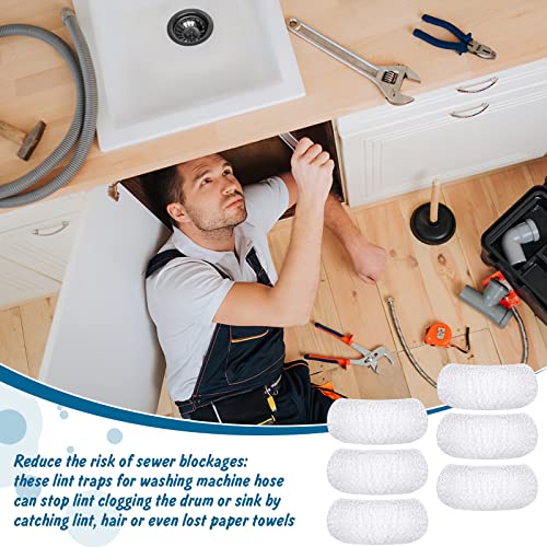 40 Pcs Nylon Washer Hose Lint Traps Washing Machine Mesh Filters (80 Count)