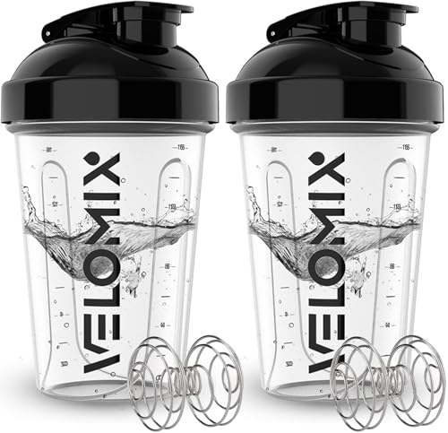 2 Pack 20oz Protein Shaker Bottle for Protein Mixes (2 Count)