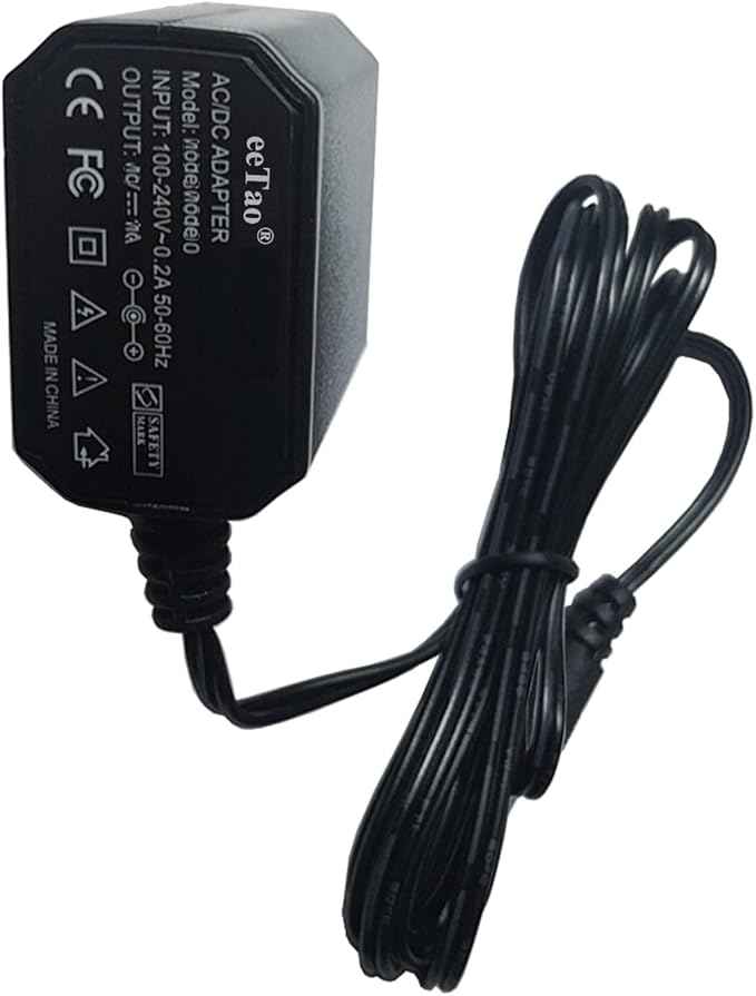 5V 1A AC/DC Adapter Charger Compatible with Petlibro PLWF115 5000mAh Battery Wireless Pet Fountain Cat Water Fountain Dog Water Food Dispenser 5VDC 1000mA Power Supply Cable Cord (5V Adapter)