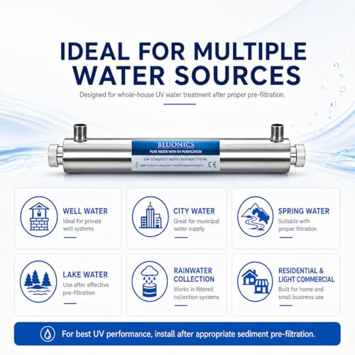 Whole House UV Water Filter System 24 GPM