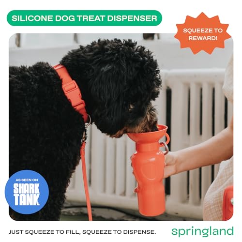 Springland 22oz Classic Portable Dog Water Bottle with Built (22 Fl Oz)