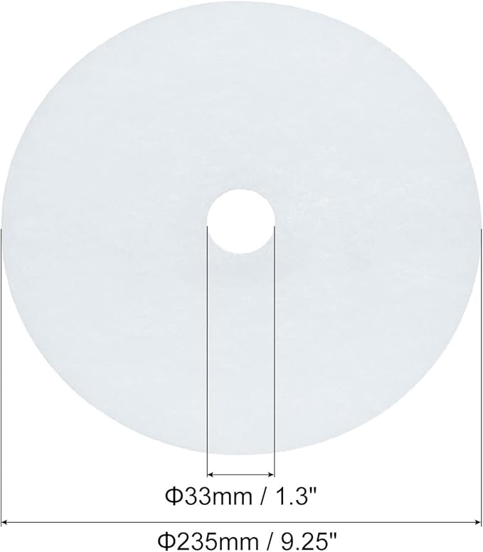 MECCANIXITY Universal Cloth Dryer Exhaust Filter, Cotton 235x33mm White for Clothes Dryer Filter Replacement Pack of 10