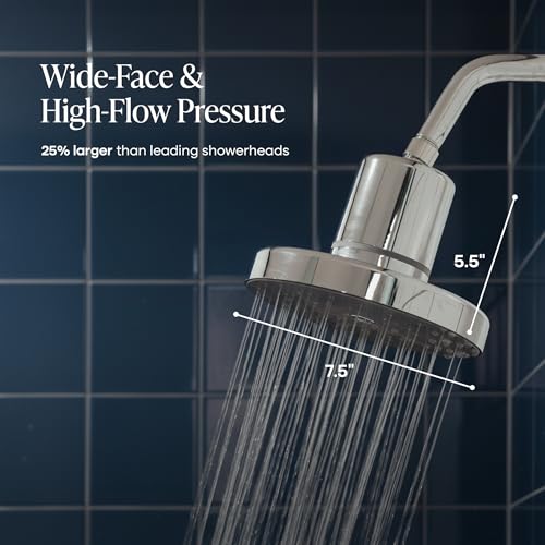 Cold Life Filtered Shower Head for Hard Water