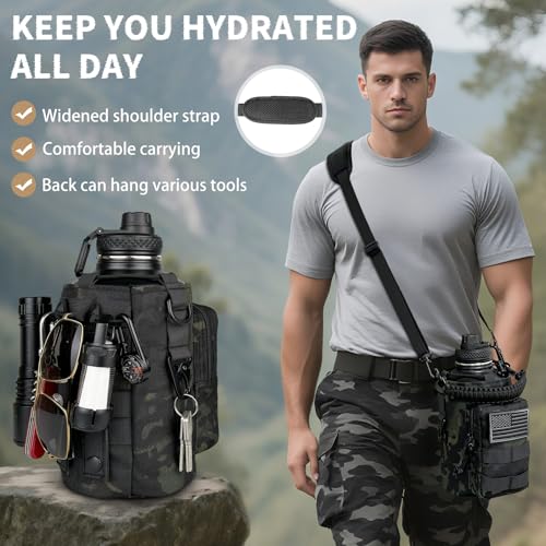 Half Gallon Water Bottle Insulated with Sleeve