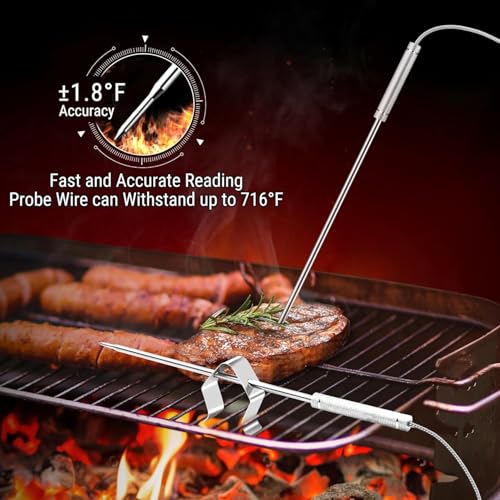 TempSync 500FT Wireless Meat Thermometer for Grilling and Smoking