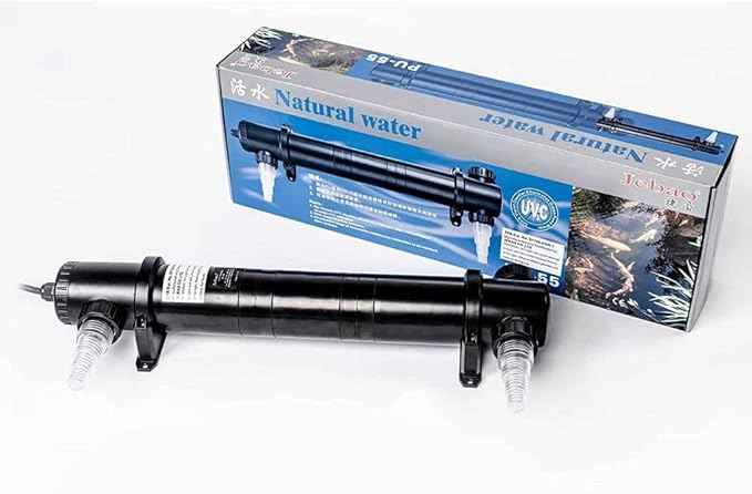 Jecod Jebao PU55 PU-55 Pond and Aquarium Clarifier, 55-watt, Black