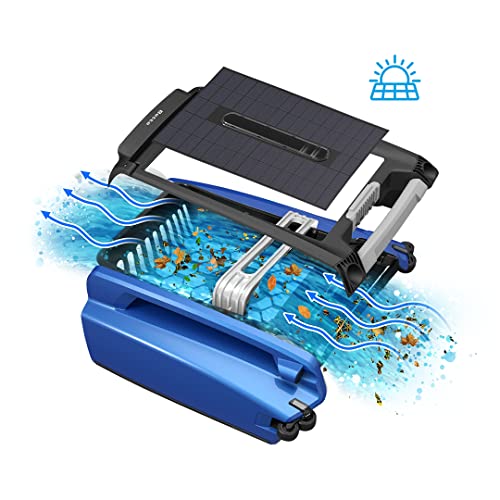 SE Solar Powered Automatic Robotic Pool Surface Skimmer Cleaner with 24