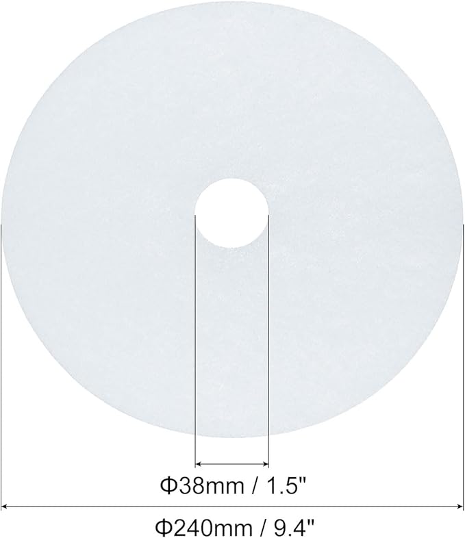 MECCANIXITY Universal Cloth Dryer Exhaust Filter, Cotton 240x38mm White for Clothes Dryer Filter Replacement Pack of 6